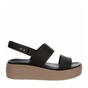 CROCS Women's Black and Brown Platform Sandals